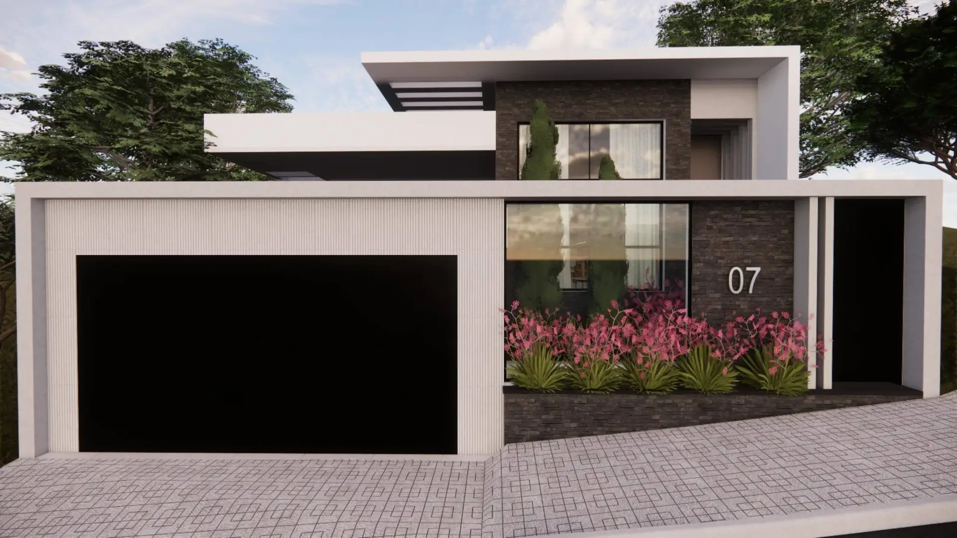 Casa de alto padrão construída pela D7 Construtora